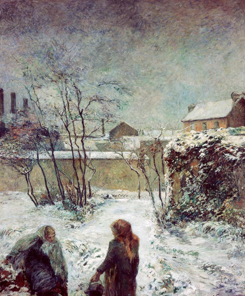 Rue Carcel in winter a Paul Gauguin