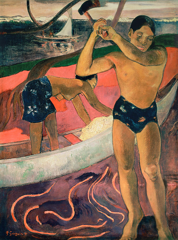 L'Uomo con una Ascia a Paul Gauguin