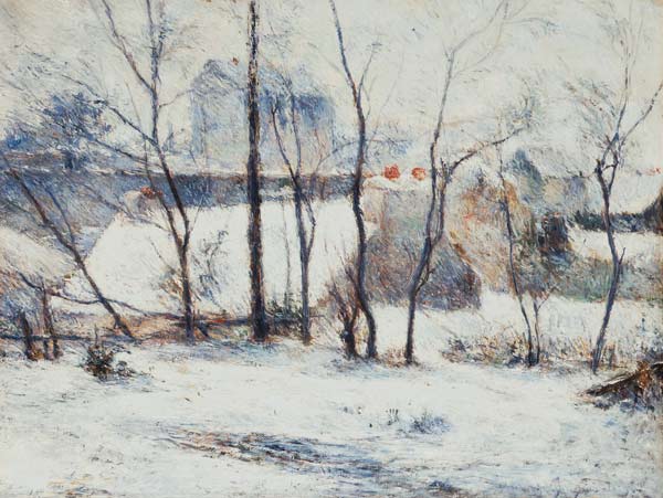 Winter Landscape a Paul Gauguin
