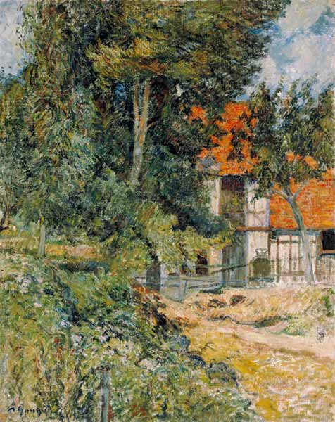 Bauernhaus in der Normandie a Paul Gauguin