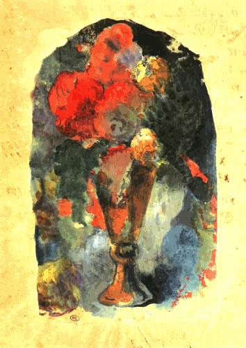 Flower vase to Delacroix (frontispiece for Noa Noa) a Paul Gauguin