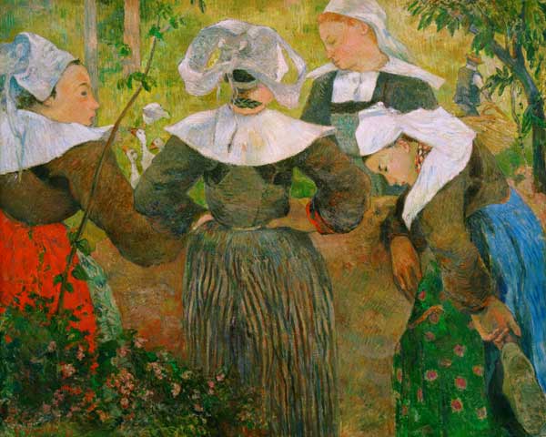 Breton peasant women a Paul Gauguin