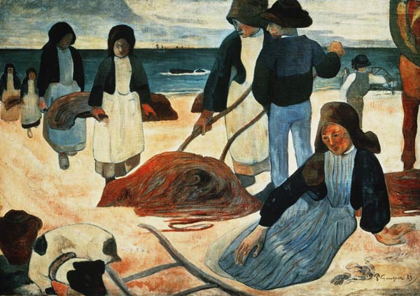 Breton Seaweed Collector a Paul Gauguin
