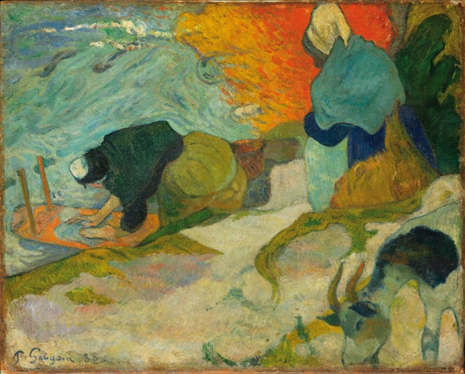 Washerwomen in Arles (Laveuses à Arles) a Paul Gauguin