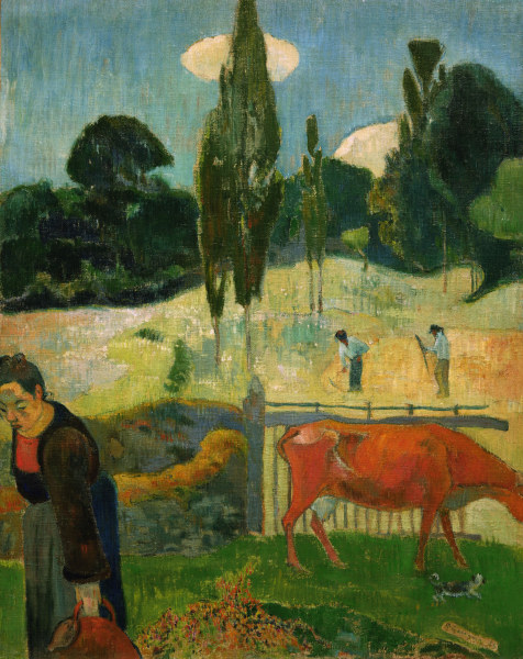 The red cow a Paul Gauguin