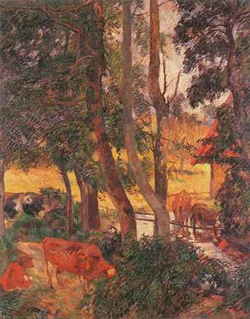 Corner of a pond a Paul Gauguin