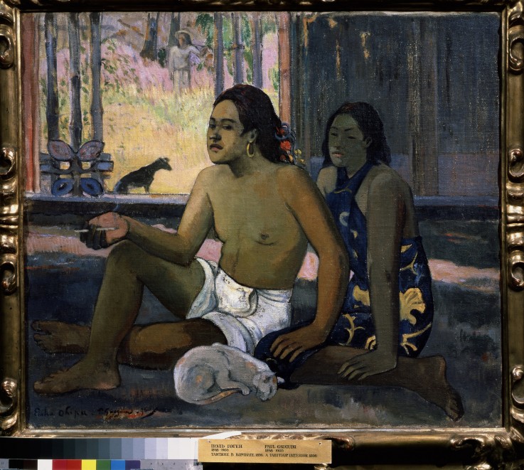 Eiaha Ohipa (Not Working. Tahitians in a Room) a Paul Gauguin