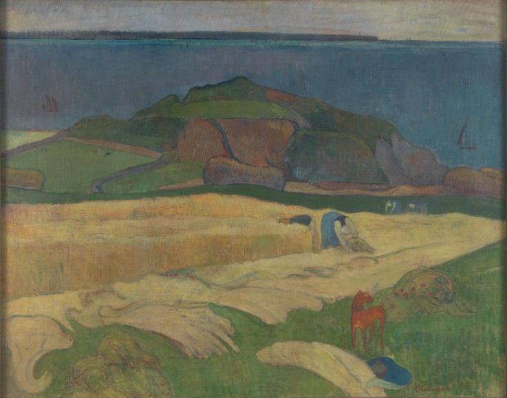 Harvest (Le Pouldu) a Paul Gauguin