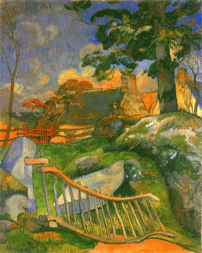 The gate (the Schweinehirtin) a Paul Gauguin