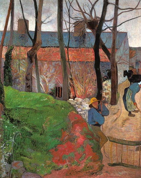 Cottage at Le Pouldu a Paul Gauguin