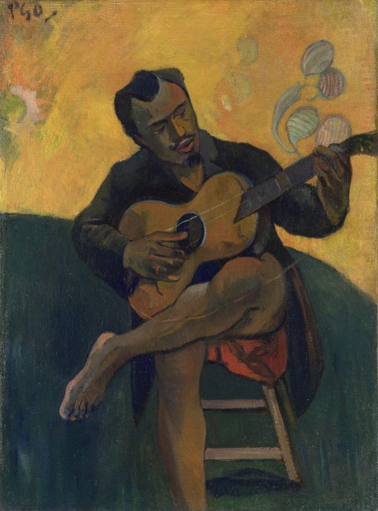 Guitar player a Paul Gauguin