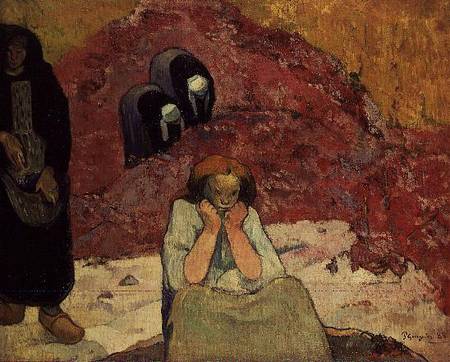 Grape Harvest at Arles (Human Anguish) a Paul Gauguin