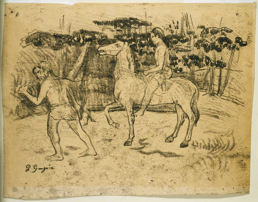 Return from the Hunt a Paul Gauguin