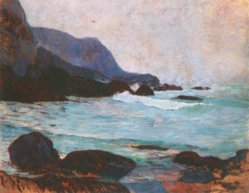 The coast of Bellangenay a Paul Gauguin