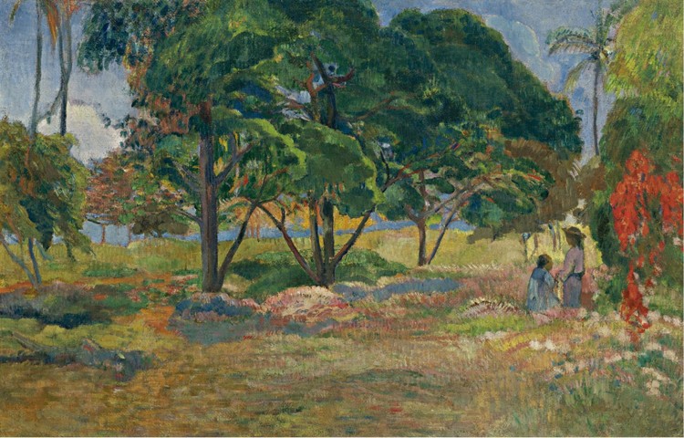 Landscape with Three Trees a Paul Gauguin
