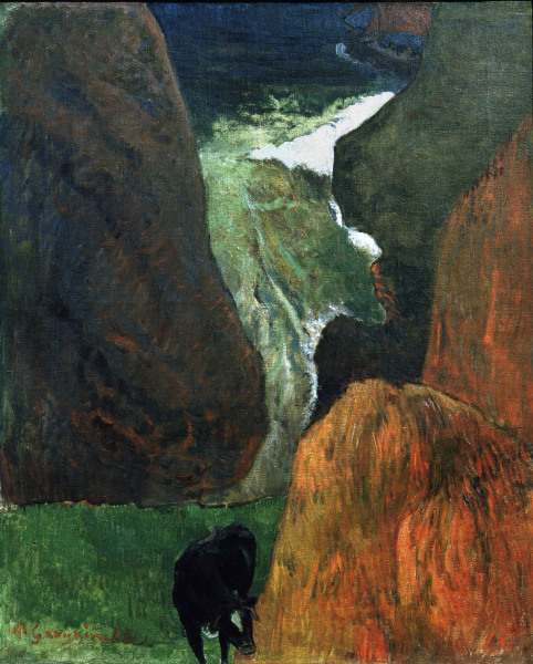 Landscape with Cow a Paul Gauguin