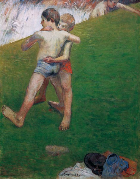 Le's enfants Luttant a Paul Gauguin