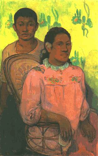 Mrs. and boy on Tahiti a Paul Gauguin