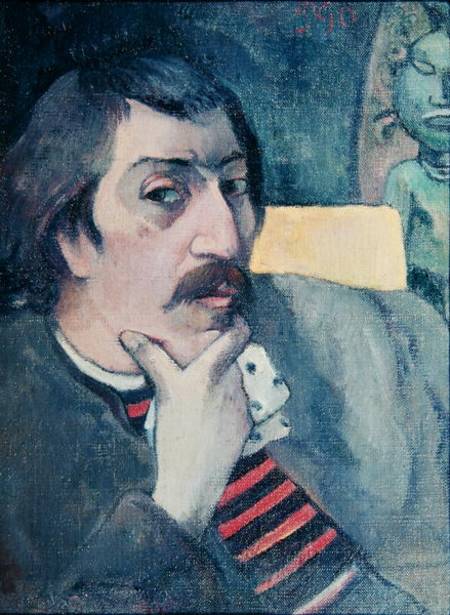 Portrait of the Artist with the Idol a Paul Gauguin