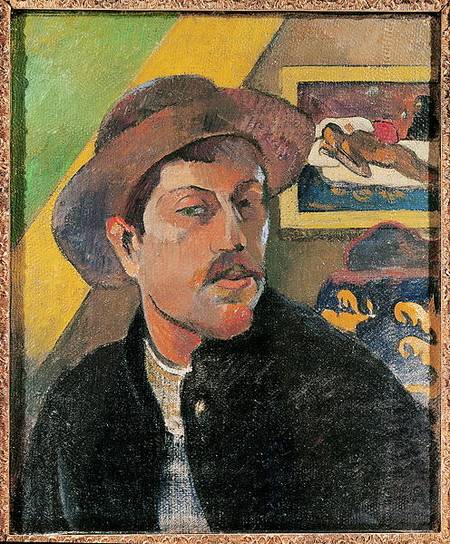Self Portrait in a Hat a Paul Gauguin