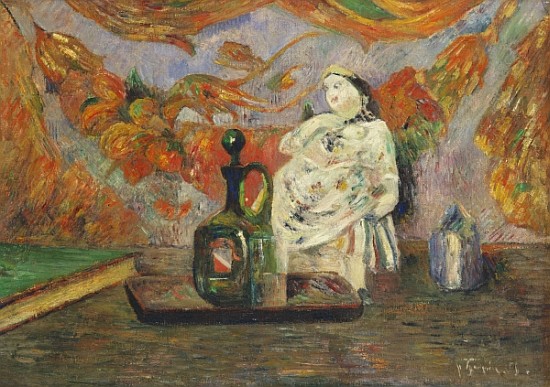 Still Life with a Ceramic Figurine a Paul Gauguin