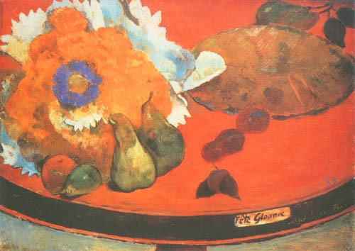 Still life Fête Gloanec a Paul Gauguin