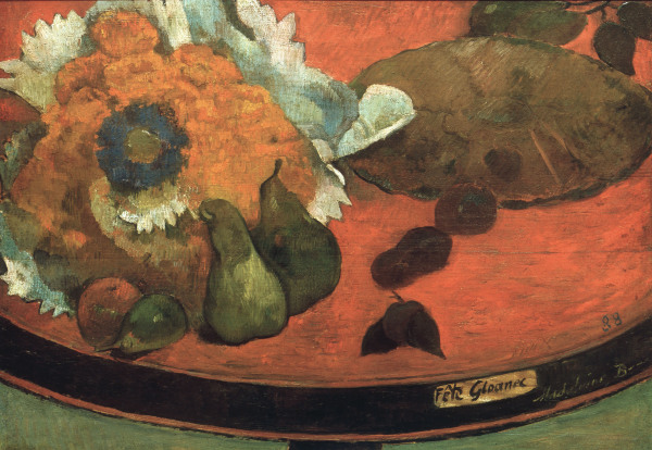 Still Life Fete Gloanec a Paul Gauguin