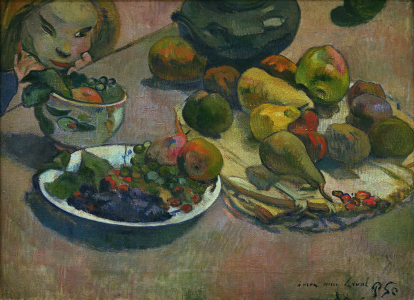 Still-life with fruit a Paul Gauguin