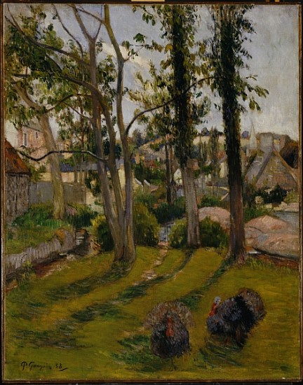 The Turkeys (Pont Aven Landscape) 1888 a Paul Gauguin
