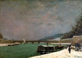 The Seine at the Pont d'Iena, Winter
