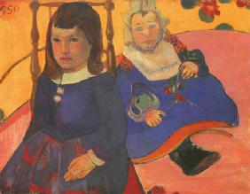 Portrait two children (Paul and Jean Schuffenecker)