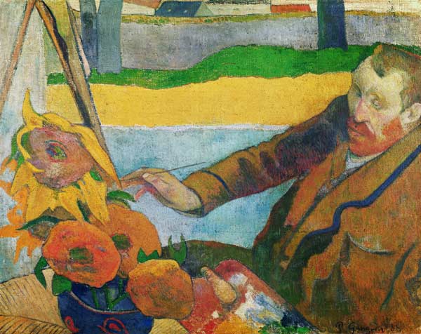 Van Gogh, sunflowers painting a Paul Gauguin