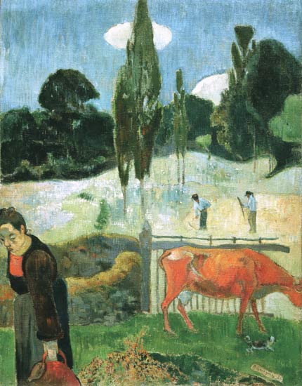 La mucca rossa a Paul Gauguin