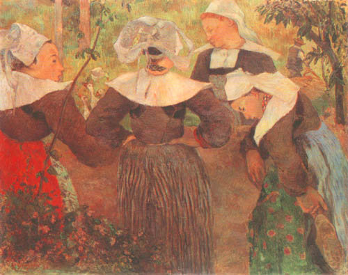 Four Breton farmers a Paul Gauguin