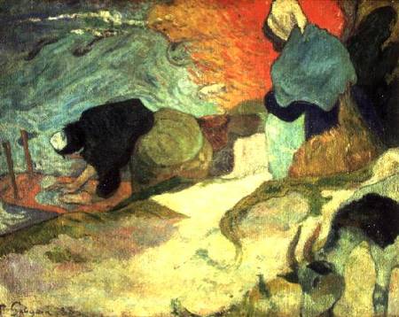 Washerwomen of Arles a Paul Gauguin
