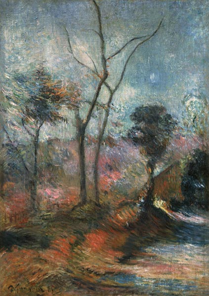 Wintry landscape. a Paul Gauguin