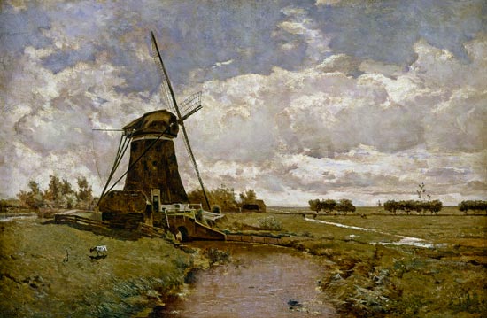Windmill at Leidschendam a Paul Joseph Constantin Gabriel