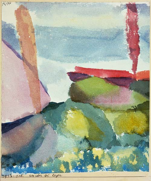 Seeufer bei Regen a Paul Klee