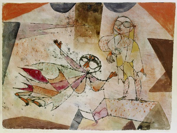 Message of the spirit of the air. a Paul Klee