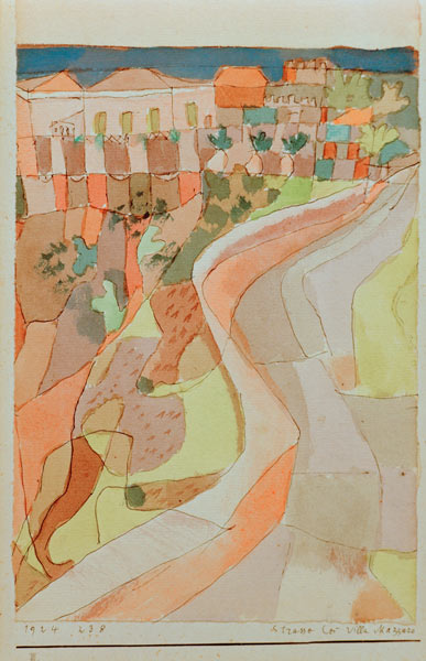 Strasse bei Villa Mazzaro 1924.238. a Paul Klee