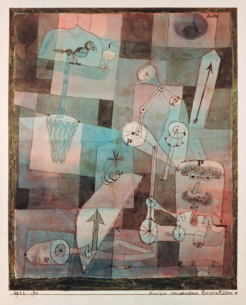 Analysis of different perversions a Paul Klee