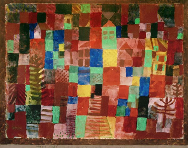 Aquarell auf Kreidegrundierung auf a Paul Klee