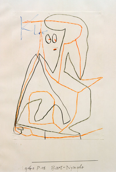 Bart-Nymphe, 1940, 218 (P 18). a Paul Klee