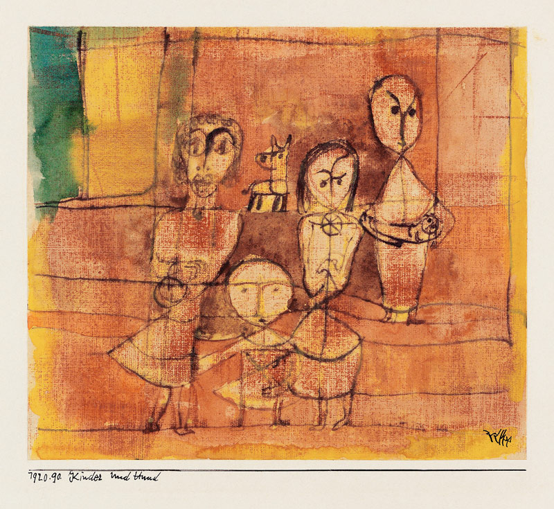 Children and dog a Paul Klee