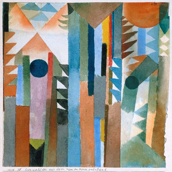 The woods which arose from the seed a Paul Klee
