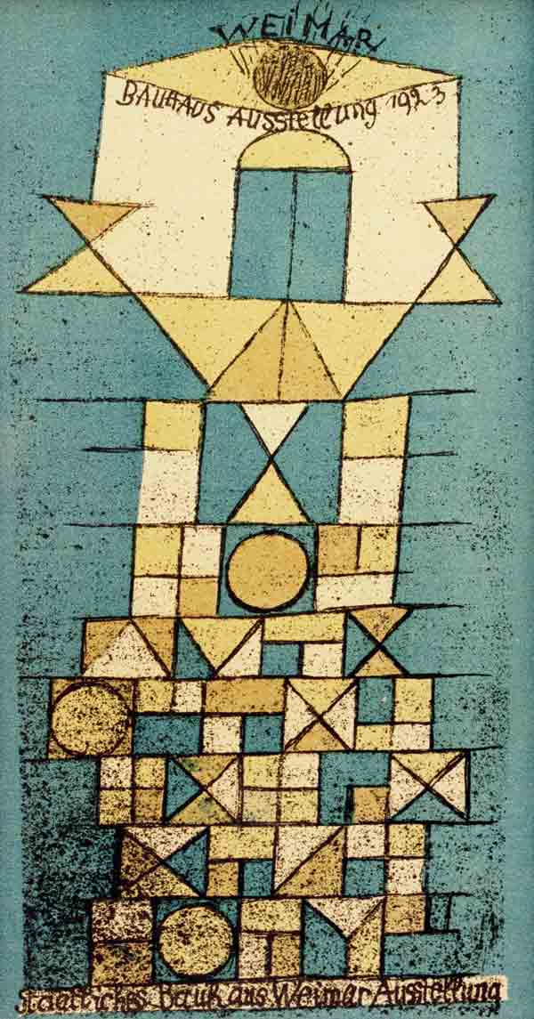 Die erhabene Seite, Weimar Bauhaus-Ausstellung 1923 a Paul Klee
