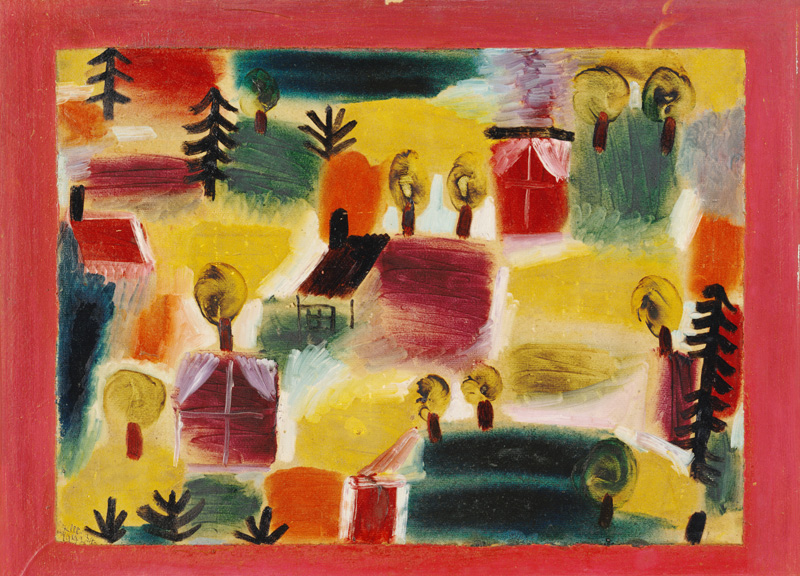 Village landscape. a Paul Klee