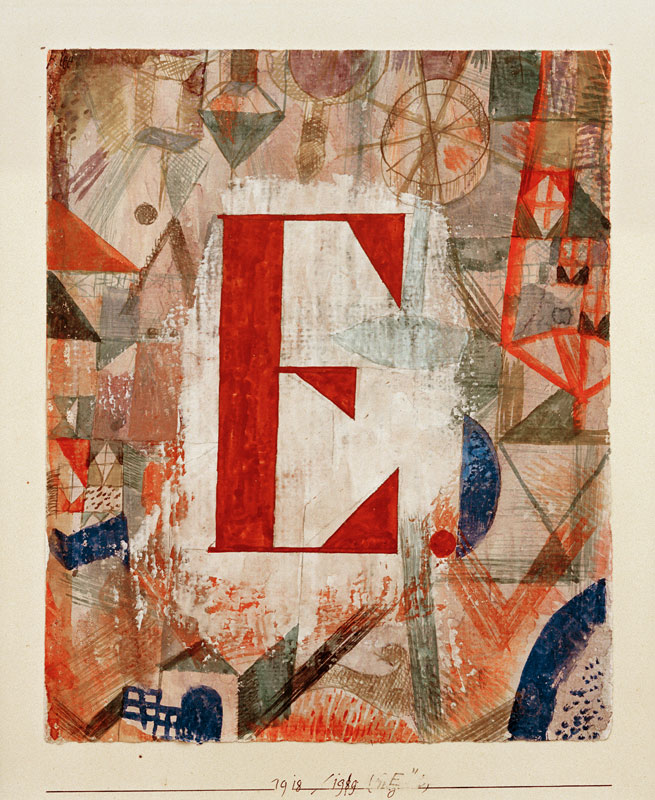 E, 1918, 199. a Paul Klee