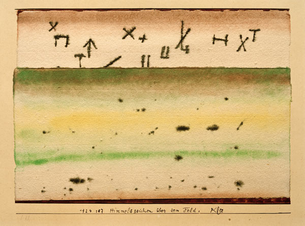 Himmelszeichen ueber dem Feld, 1924, a Paul Klee