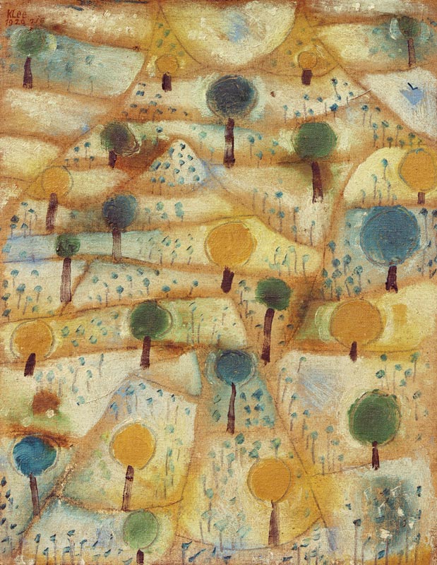 Kleine rhythmische Landschaft, a Paul Klee